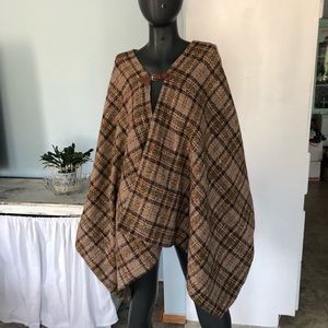Vintage TWEED PONCHO